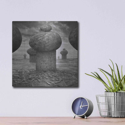Luxe Metal Art 'Memory' by Dariusz Klimczak, Metal Wall Art,12x12