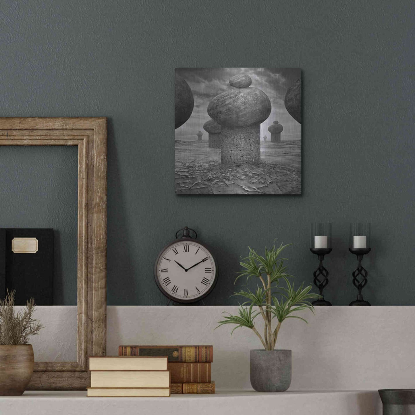 Luxe Metal Art 'Memory' by Dariusz Klimczak, Metal Wall Art,12x12