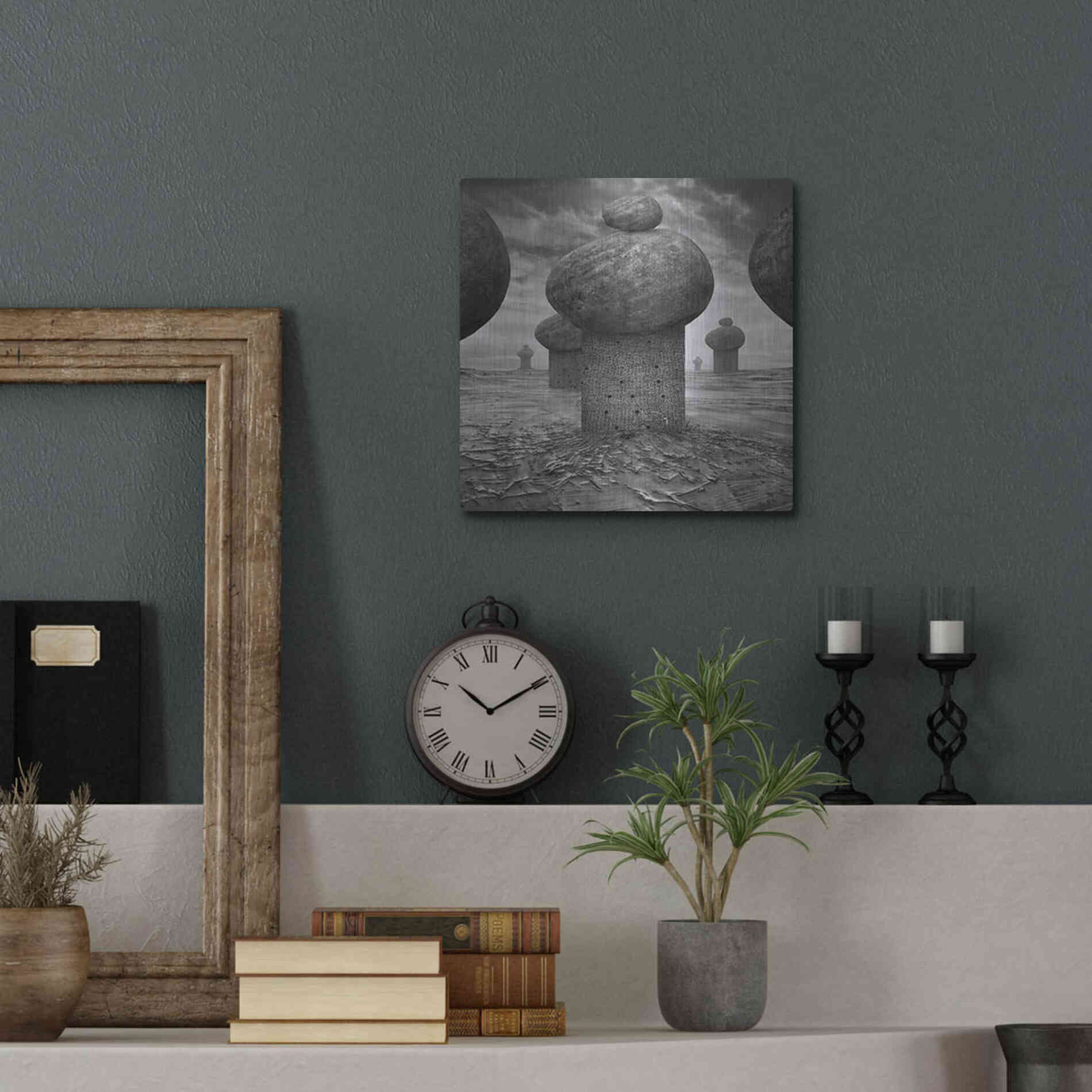 Luxe Metal Art 'Memory' by Dariusz Klimczak, Metal Wall Art,12x12