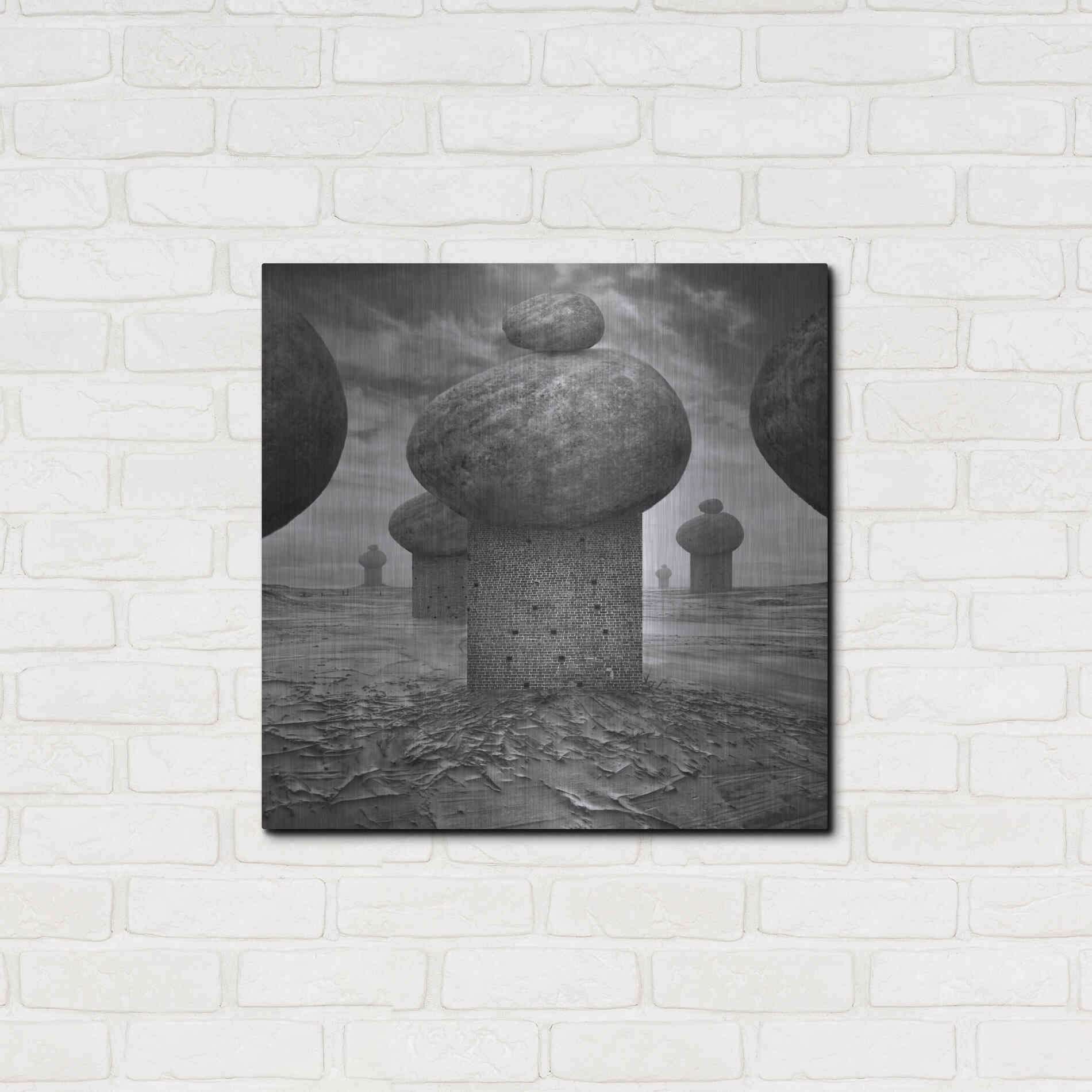 Luxe Metal Art 'Memory' by Dariusz Klimczak, Metal Wall Art,24x24