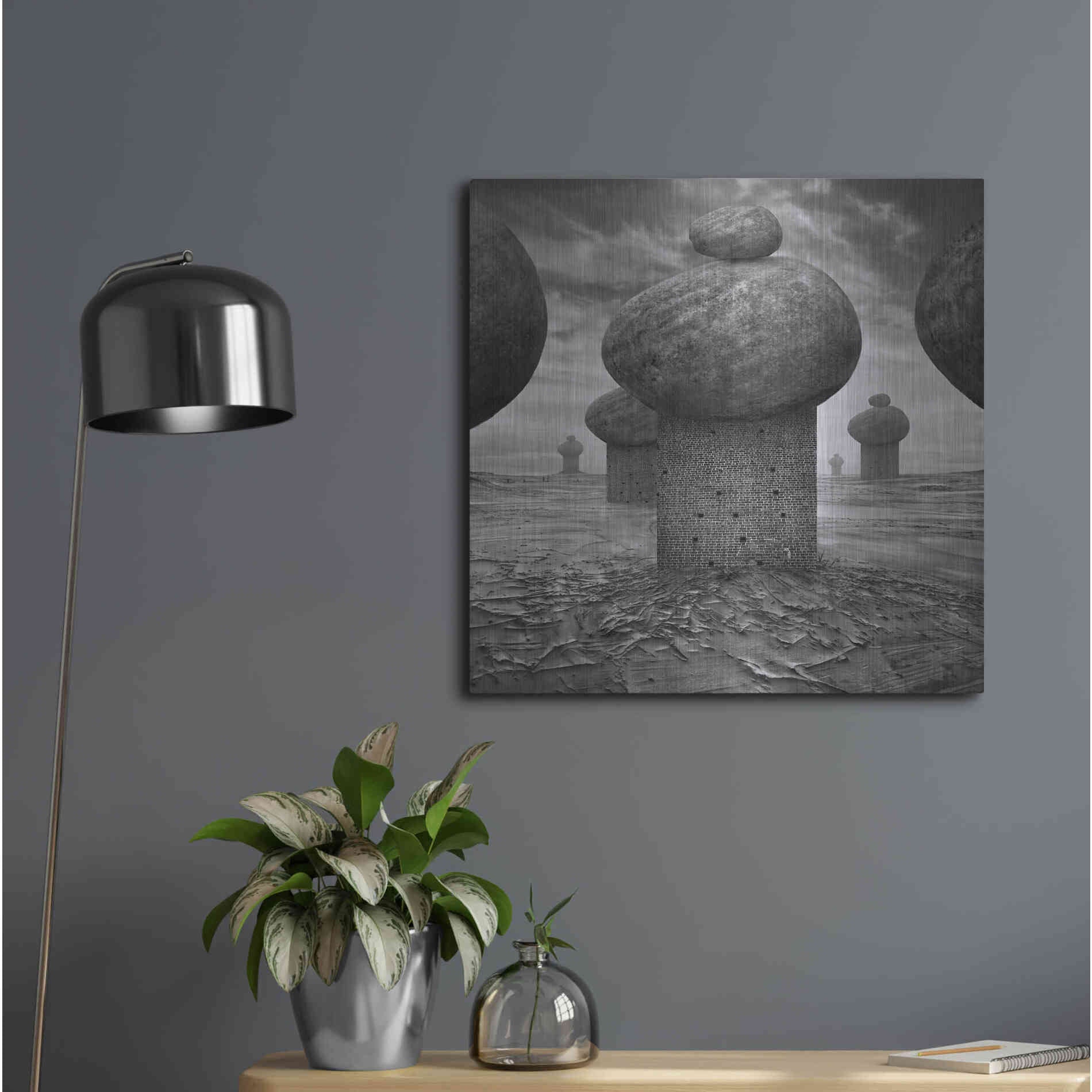 Luxe Metal Art 'Memory' by Dariusz Klimczak, Metal Wall Art,24x24