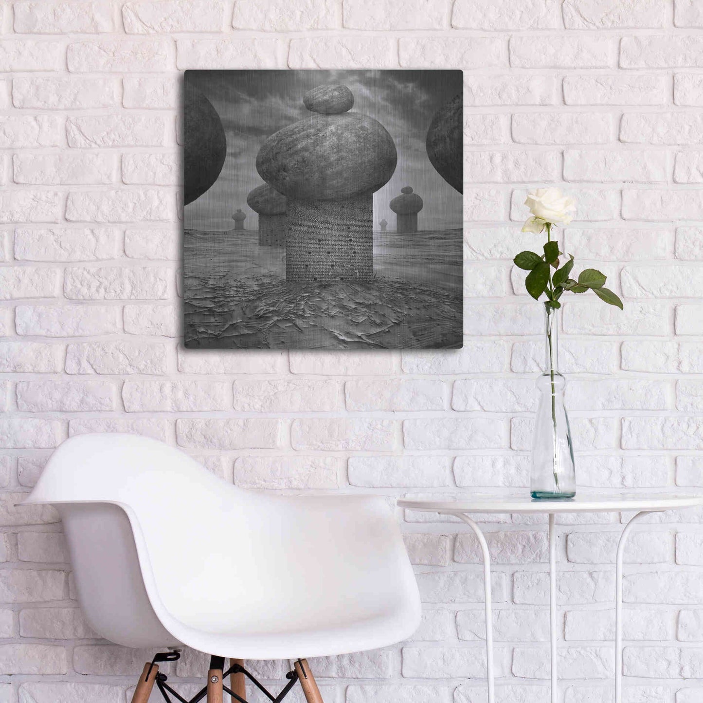 Luxe Metal Art 'Memory' by Dariusz Klimczak, Metal Wall Art,24x24