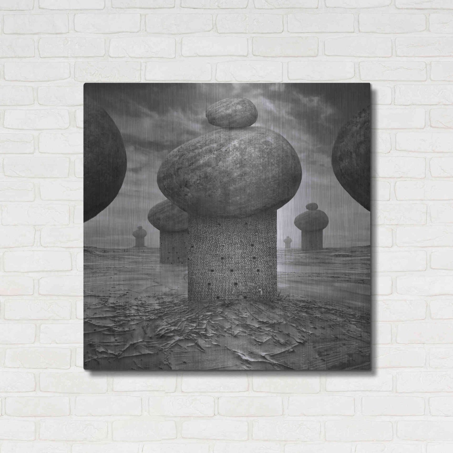 Luxe Metal Art 'Memory' by Dariusz Klimczak, Metal Wall Art,36x36