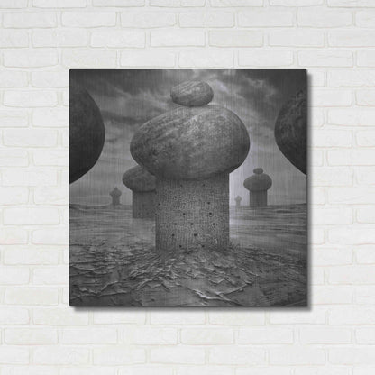 Luxe Metal Art 'Memory' by Dariusz Klimczak, Metal Wall Art,36x36