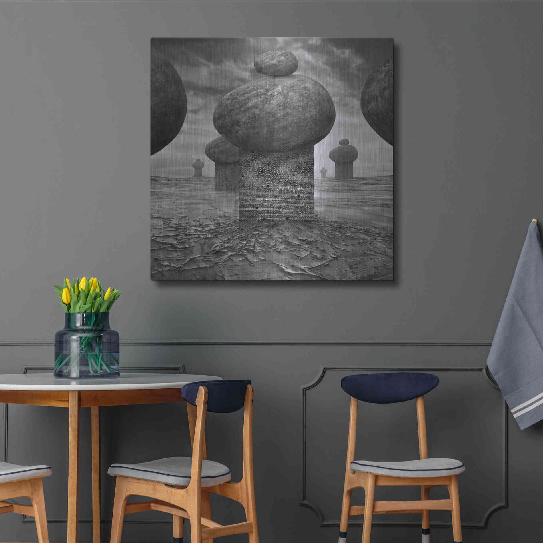 Luxe Metal Art 'Memory' by Dariusz Klimczak, Metal Wall Art,36x36