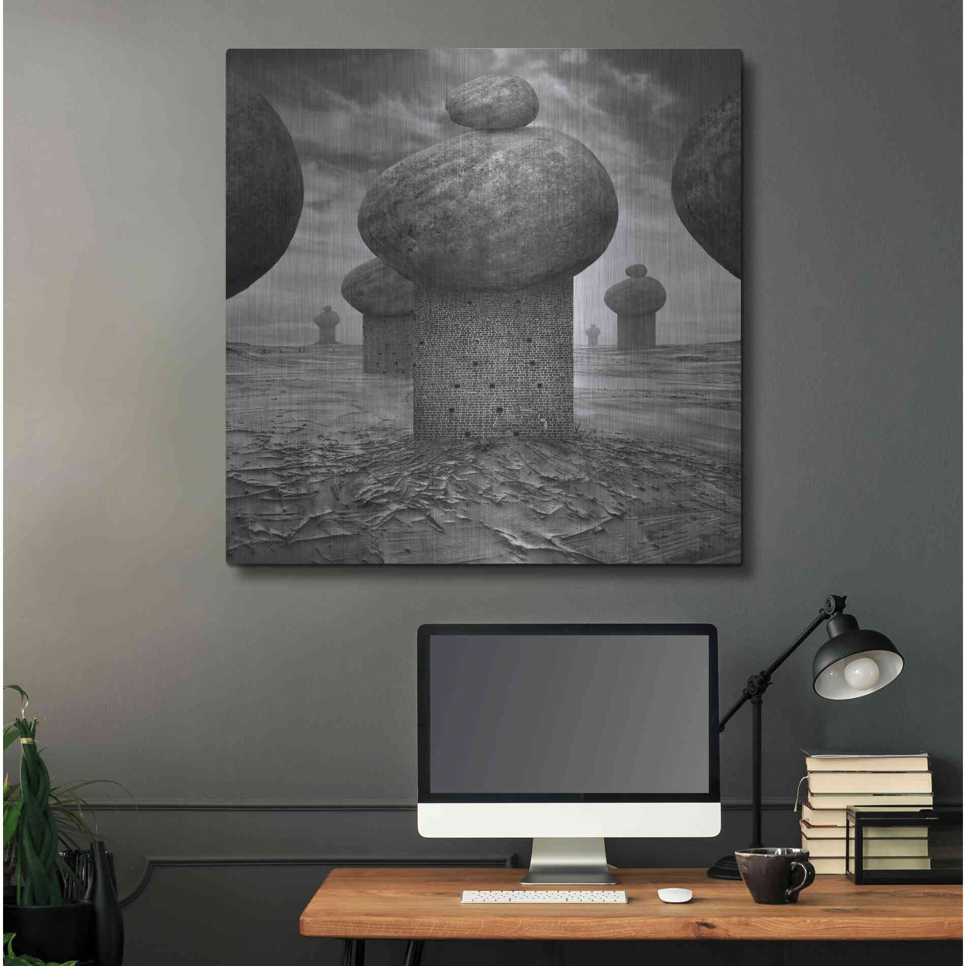 Luxe Metal Art 'Memory' by Dariusz Klimczak, Metal Wall Art,36x36