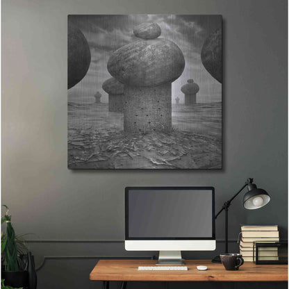 Luxe Metal Art 'Memory' by Dariusz Klimczak, Metal Wall Art,36x36