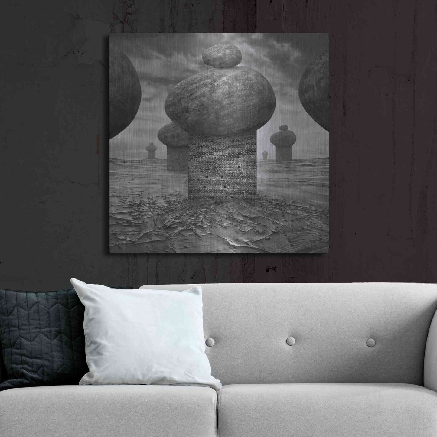 Luxe Metal Art 'Memory' by Dariusz Klimczak, Metal Wall Art,36x36