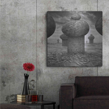 Luxe Metal Art 'Memory' by Dariusz Klimczak, Metal Wall Art,36x36