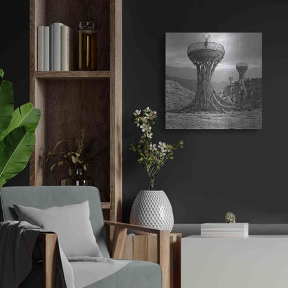Luxe Metal Art 'Pulpit' by Dariusz Klimczak, Metal Wall Art,24x24