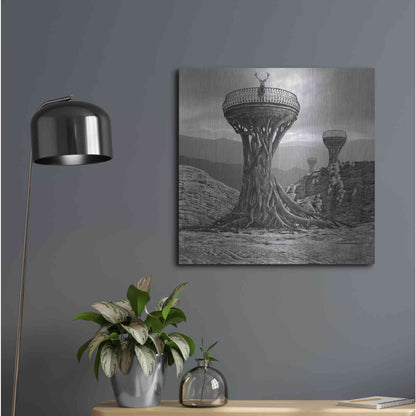 Luxe Metal Art 'Pulpit' by Dariusz Klimczak, Metal Wall Art,24x24