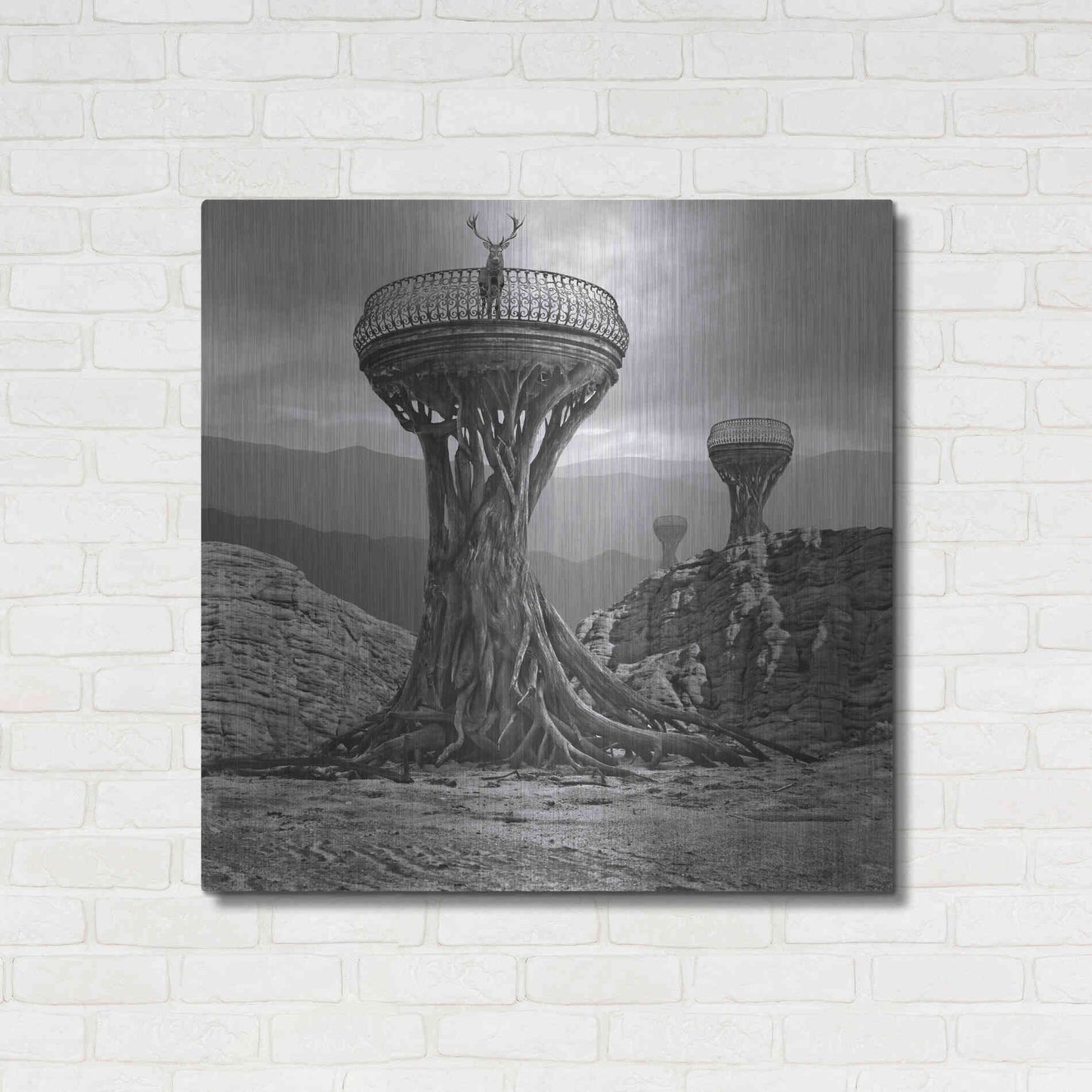 Luxe Metal Art 'Pulpit' by Dariusz Klimczak, Metal Wall Art,36x36