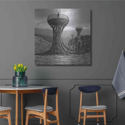Luxe Metal Art 'Pulpit' by Dariusz Klimczak, Metal Wall Art,36x36