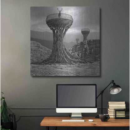 Luxe Metal Art 'Pulpit' by Dariusz Klimczak, Metal Wall Art,36x36