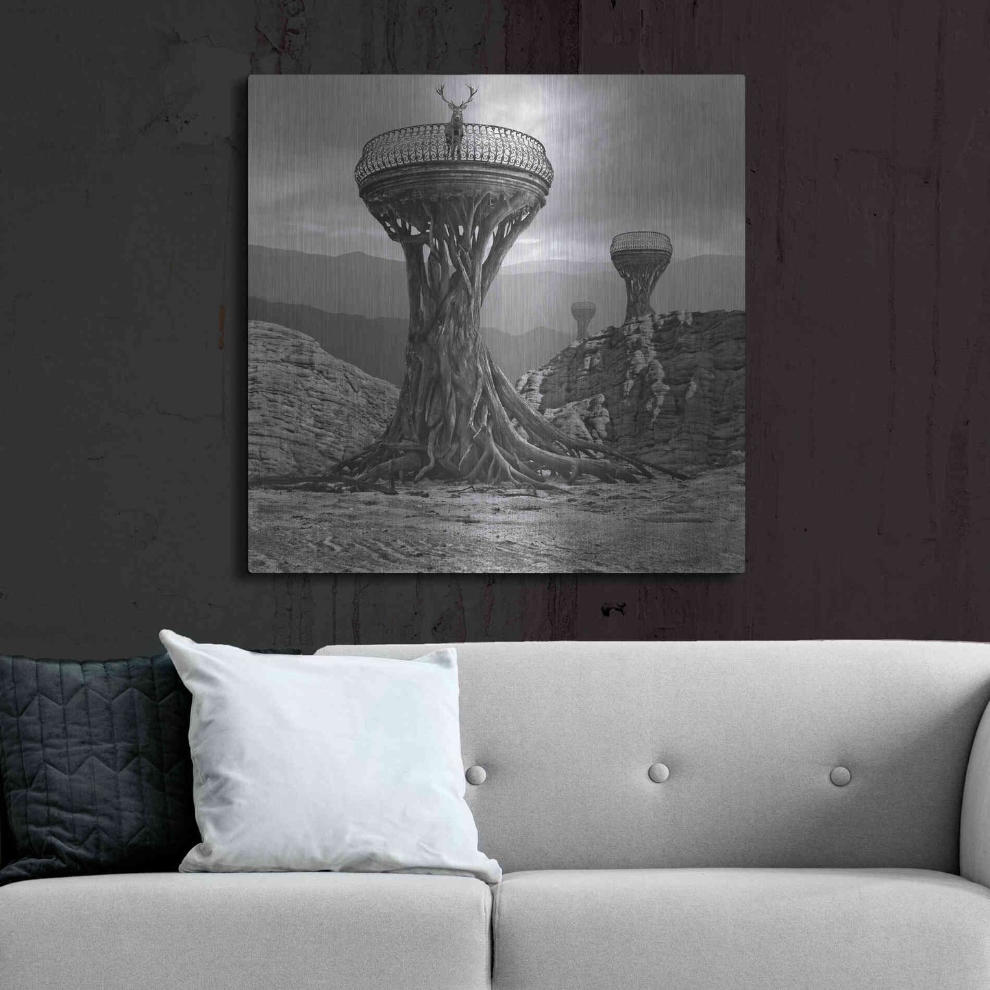 Luxe Metal Art 'Pulpit' by Dariusz Klimczak, Metal Wall Art,36x36