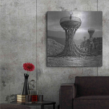 Luxe Metal Art 'Pulpit' by Dariusz Klimczak, Metal Wall Art,36x36