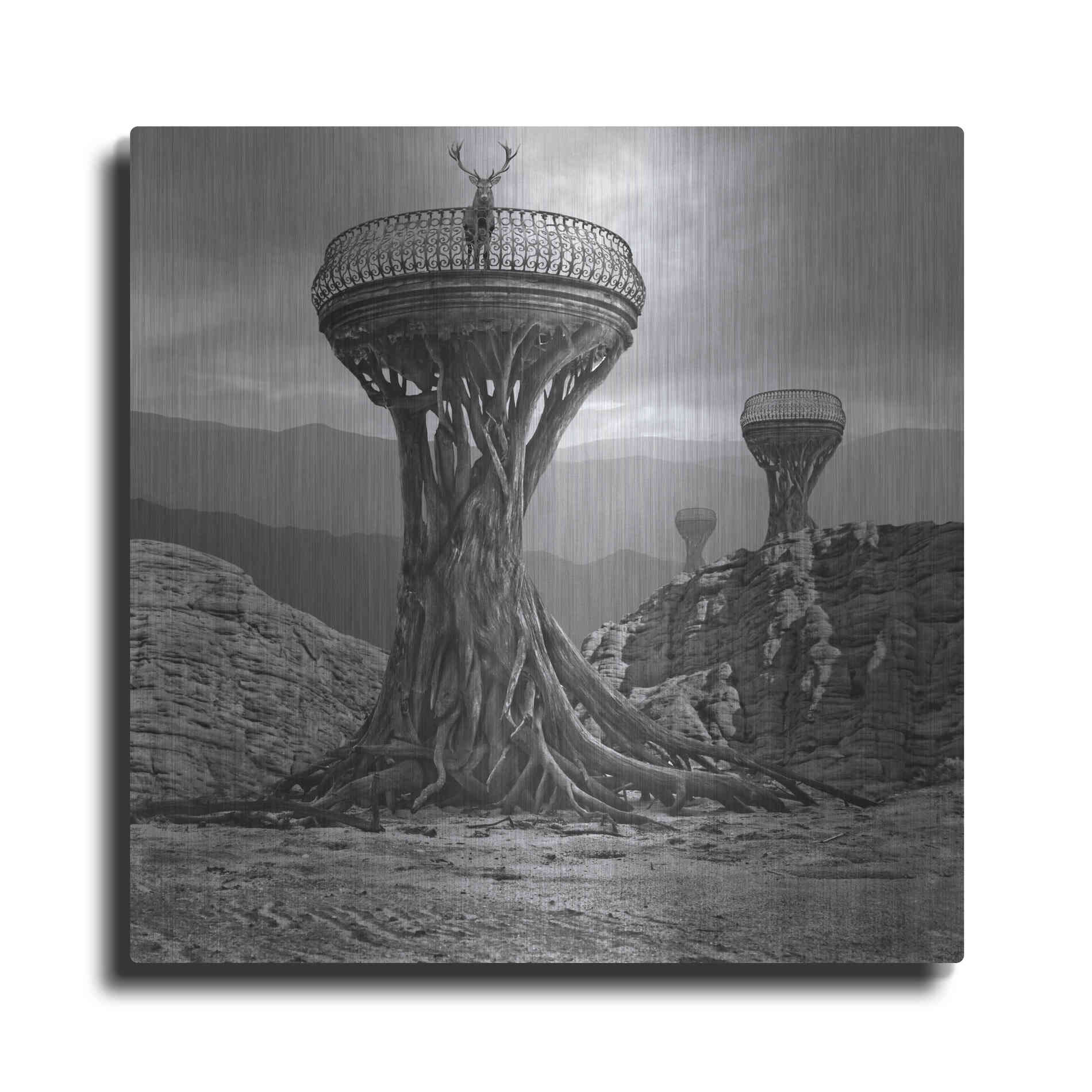 Luxe Metal Art 'Pulpit' by Dariusz Klimczak, Metal Wall Art