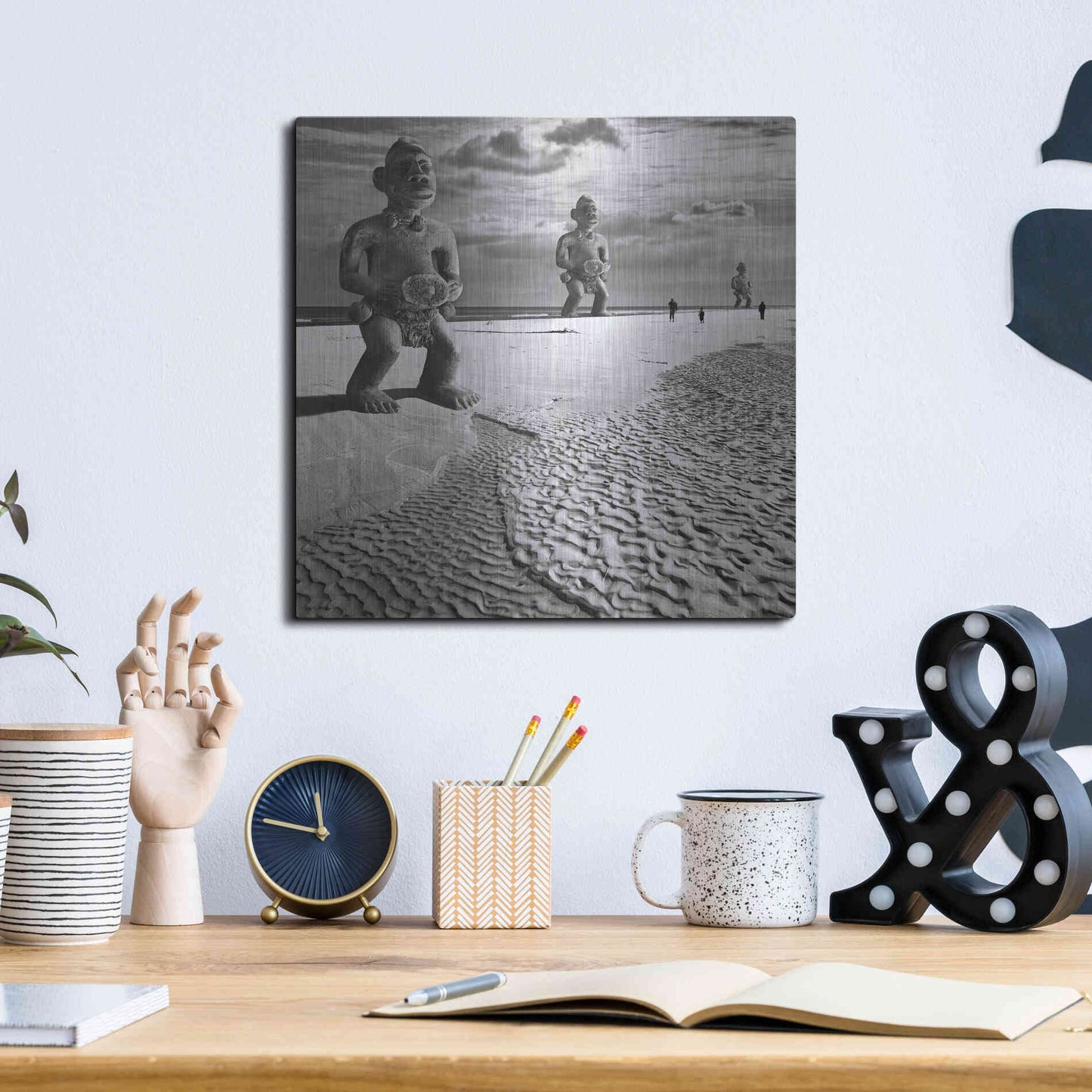 Luxe Metal Art 'Sextet' by Dariusz Klimczak, Metal Wall Art,12x12