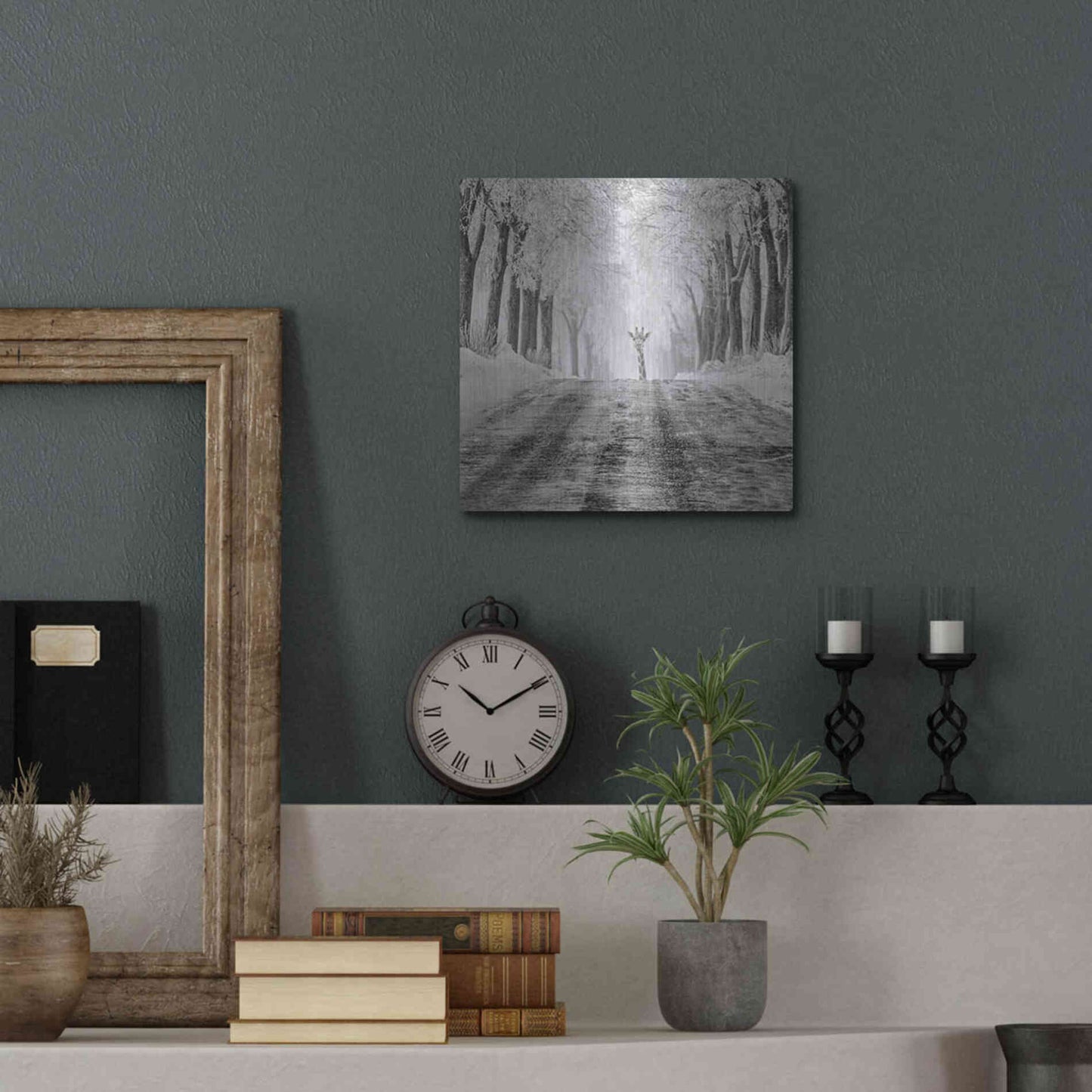 Luxe Metal Art 'Surprise' by Dariusz Klimczak, Metal Wall Art,12x12
