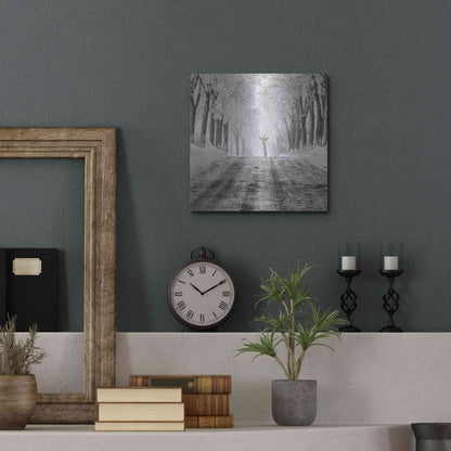 Luxe Metal Art 'Surprise' by Dariusz Klimczak, Metal Wall Art,12x12
