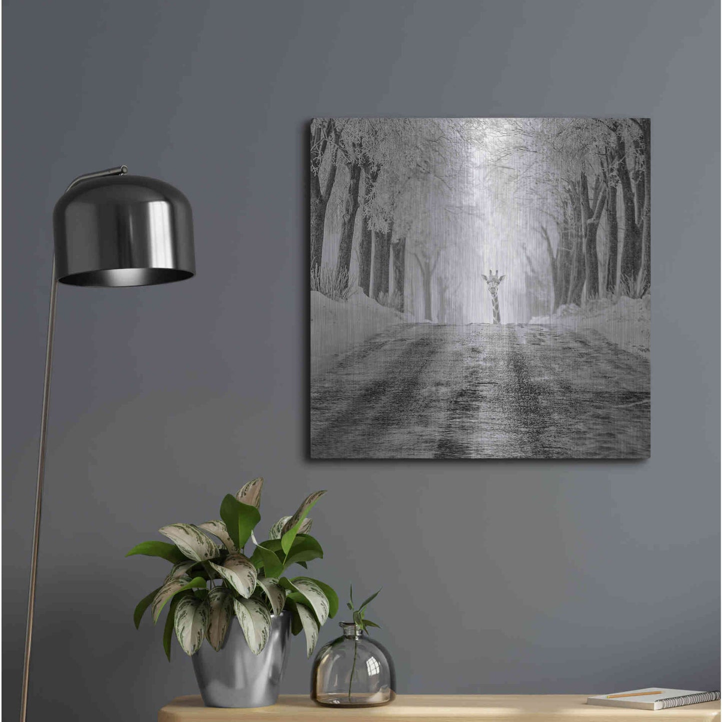 Luxe Metal Art 'Surprise' by Dariusz Klimczak, Metal Wall Art,24x24
