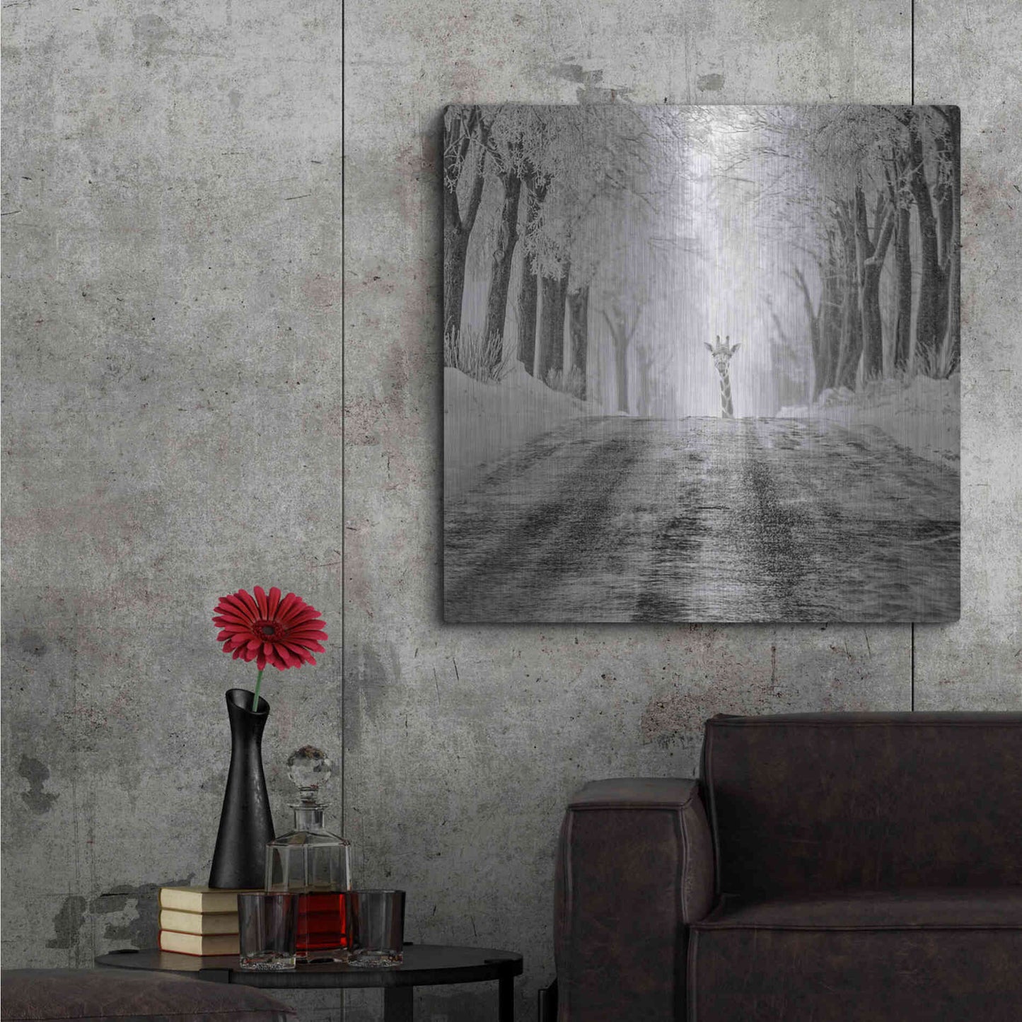 Luxe Metal Art 'Surprise' by Dariusz Klimczak, Metal Wall Art,36x36