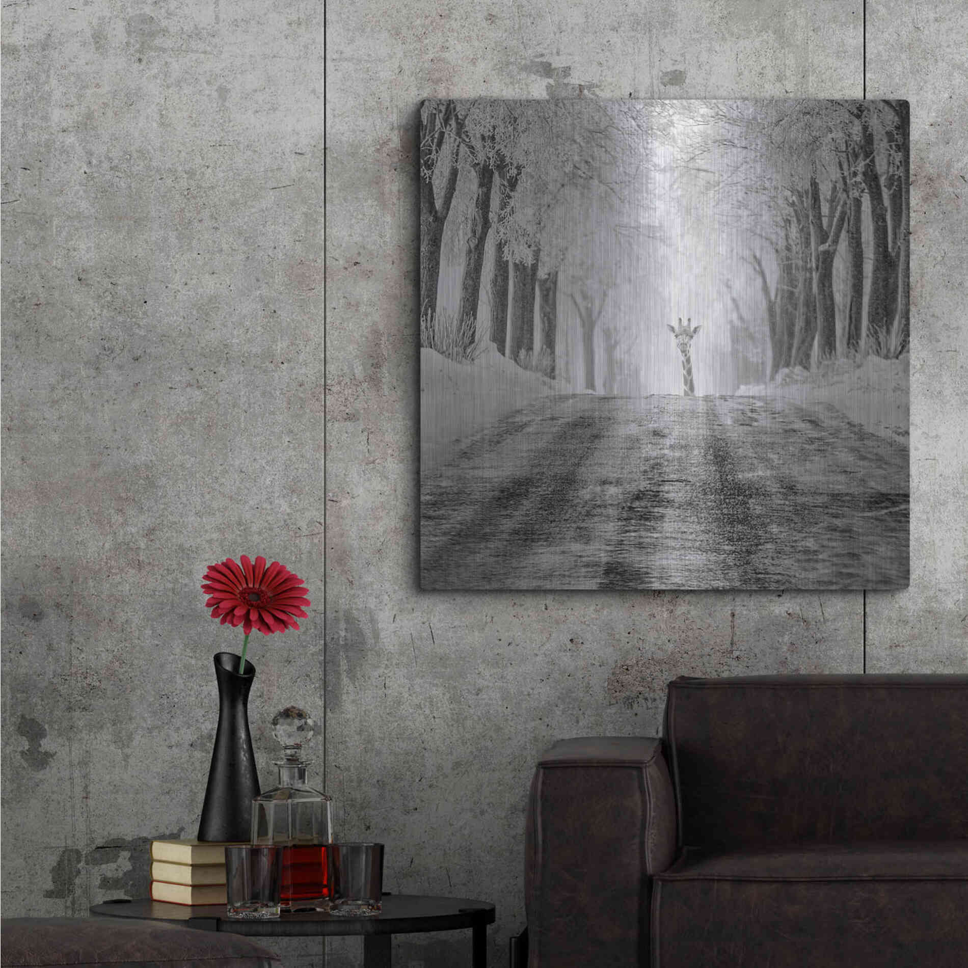 Luxe Metal Art 'Surprise' by Dariusz Klimczak, Metal Wall Art,36x36