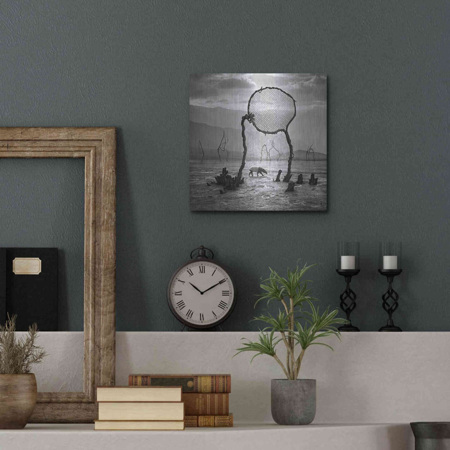 Luxe Metal Art 'Tapir' by Dariusz Klimczak, Metal Wall Art,12x12