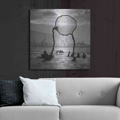 Luxe Metal Art 'Tapir' by Dariusz Klimczak, Metal Wall Art,36x36