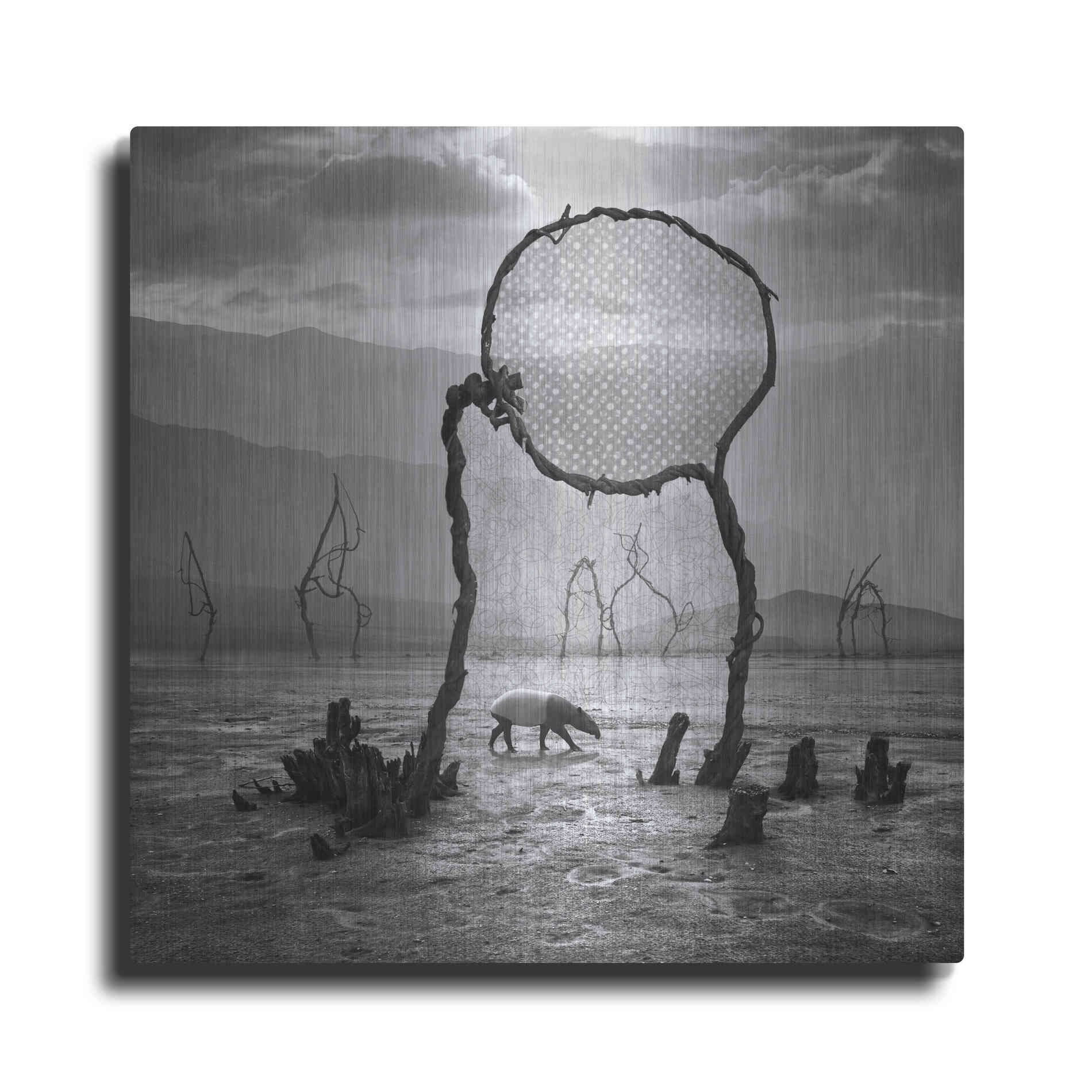 Luxe Metal Art 'Tapir' by Dariusz Klimczak, Metal Wall Art