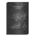 Luxe Metal Art 'Space Shuttle Blueprint Patent Chalkboard' Metal Wall Art