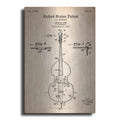 Luxe Metal Art 'Violin Blueprint Patent Parchment' Metal Wall Art