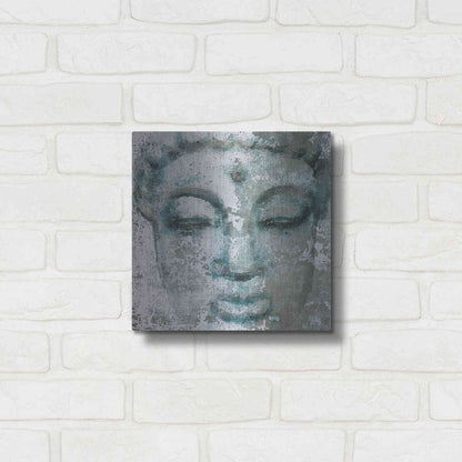 Luxe Metal Art 'Buddha, Inner Peace 3' by Irena Orlov, Metal Wall Art,12x12