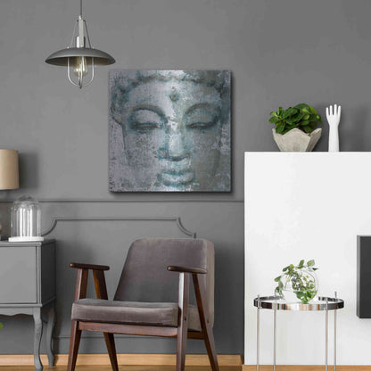 Luxe Metal Art 'Buddha, Inner Peace 3' by Irena Orlov, Metal Wall Art,24x24