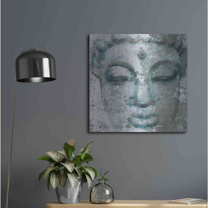 Luxe Metal Art 'Buddha, Inner Peace 3' by Irena Orlov, Metal Wall Art,24x24