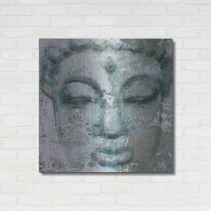 Luxe Metal Art 'Buddha, Inner Peace 3' by Irena Orlov, Metal Wall Art,36x36