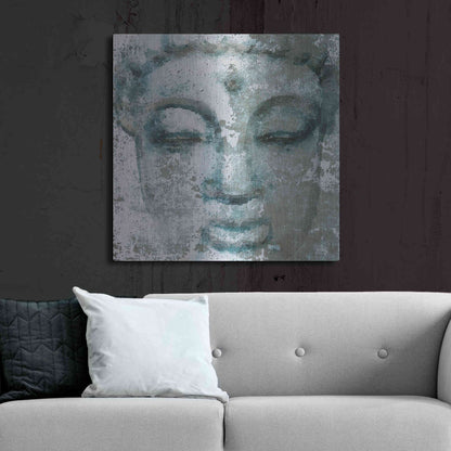 Luxe Metal Art 'Buddha, Inner Peace 3' by Irena Orlov, Metal Wall Art,36x36