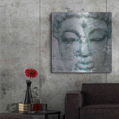 Luxe Metal Art 'Buddha, Inner Peace 3' by Irena Orlov, Metal Wall Art,36x36