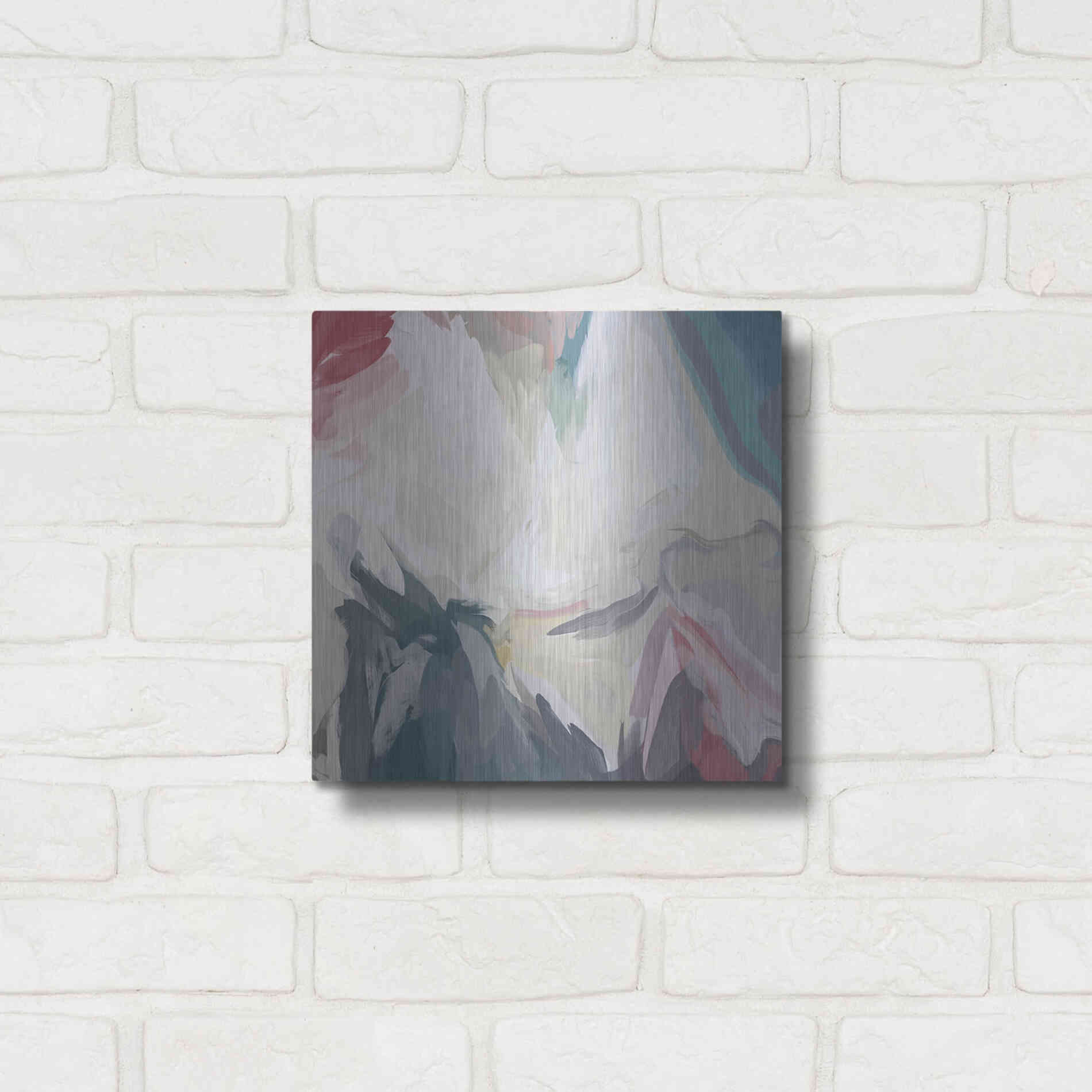 Luxe Metal Art 'From Day to Day 5' by Irena Orlov, Metal Wall Art,12x12