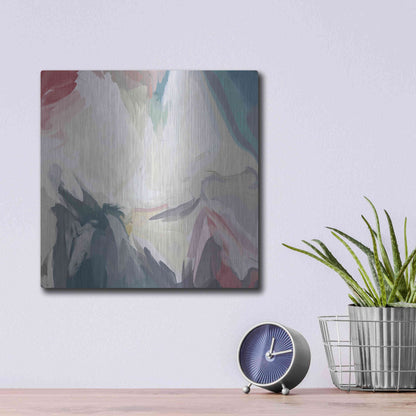 Luxe Metal Art 'From Day to Day 5' by Irena Orlov, Metal Wall Art,12x12