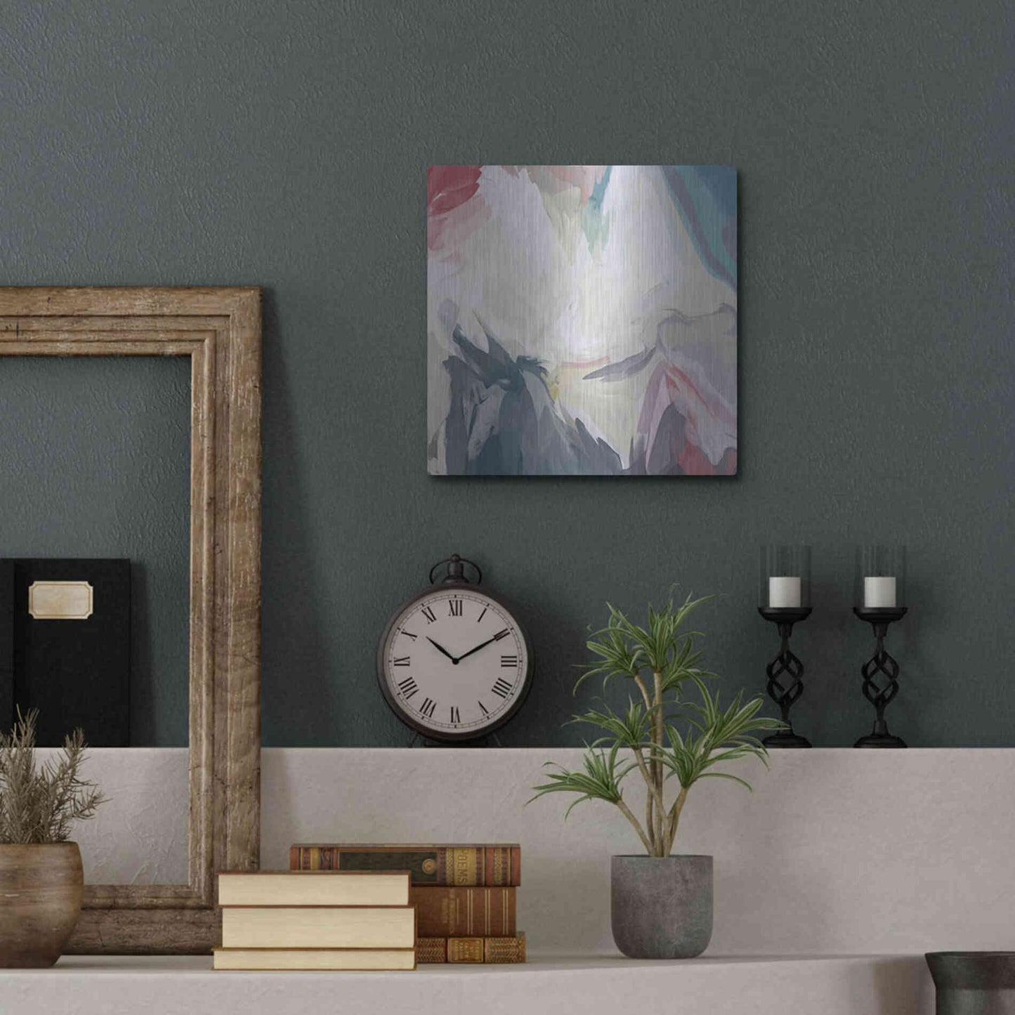 Luxe Metal Art 'From Day to Day 5' by Irena Orlov, Metal Wall Art,12x12