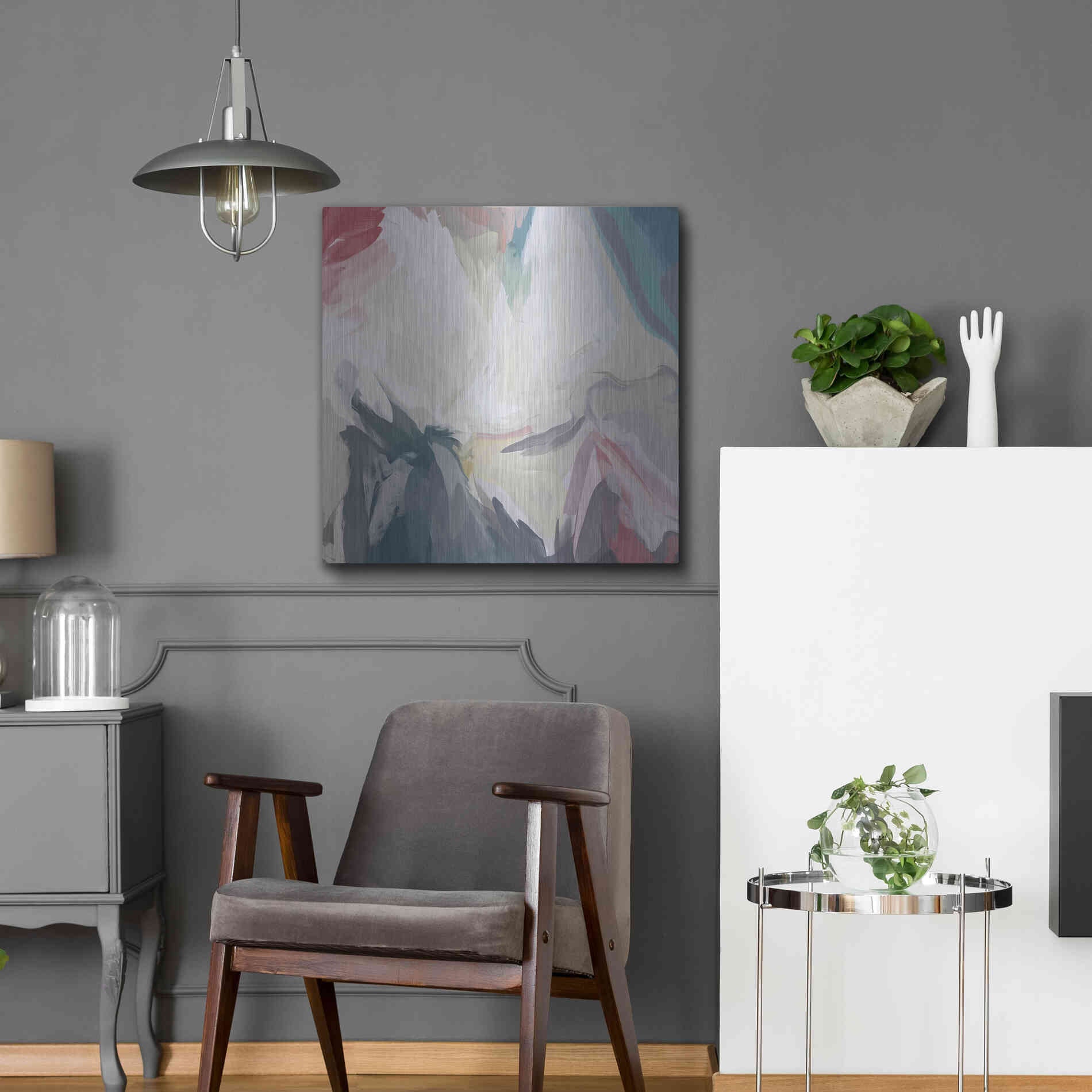 Luxe Metal Art 'From Day to Day 5' by Irena Orlov, Metal Wall Art,24x24