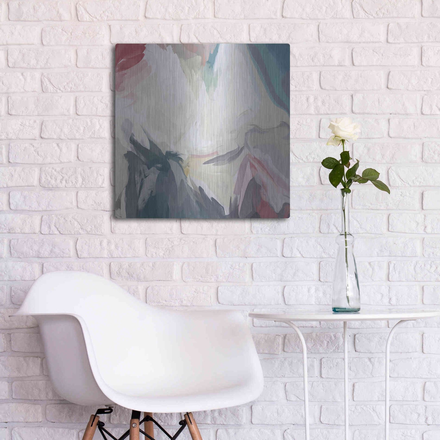 Luxe Metal Art 'From Day to Day 5' by Irena Orlov, Metal Wall Art,24x24