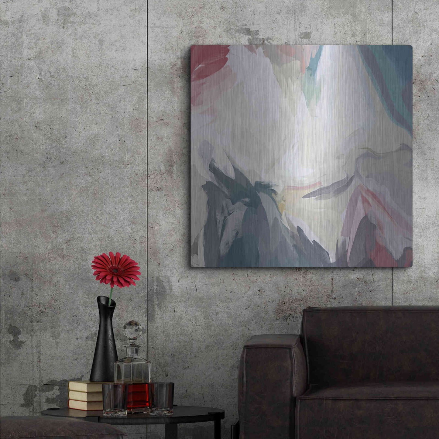 Luxe Metal Art 'From Day to Day 5' by Irena Orlov, Metal Wall Art,36x36