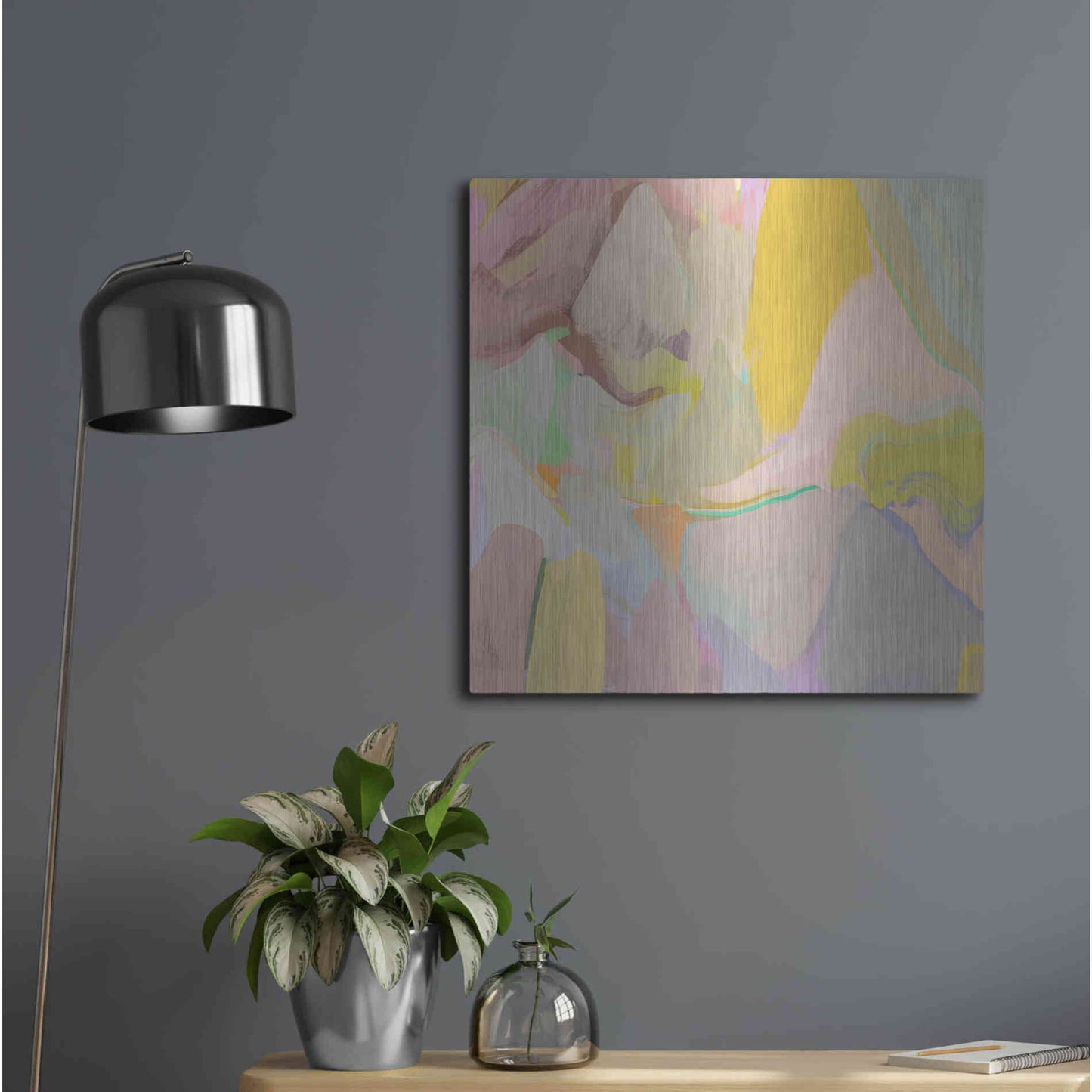 Luxe Metal Art 'Sunny City' by Irena Orlov, Metal Wall Art,24x24