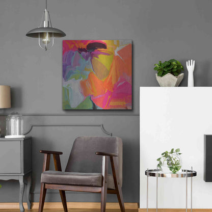 Luxe Metal Art 'Color Vibrations 2' by Irena Orlov, Metal Wall Art,24x24