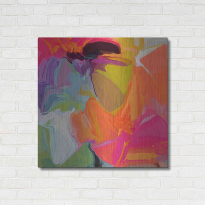 Luxe Metal Art 'Color Vibrations 2' by Irena Orlov, Metal Wall Art,36x36