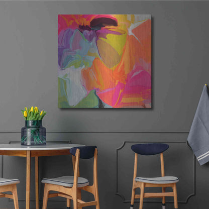 Luxe Metal Art 'Color Vibrations 2' by Irena Orlov, Metal Wall Art,36x36