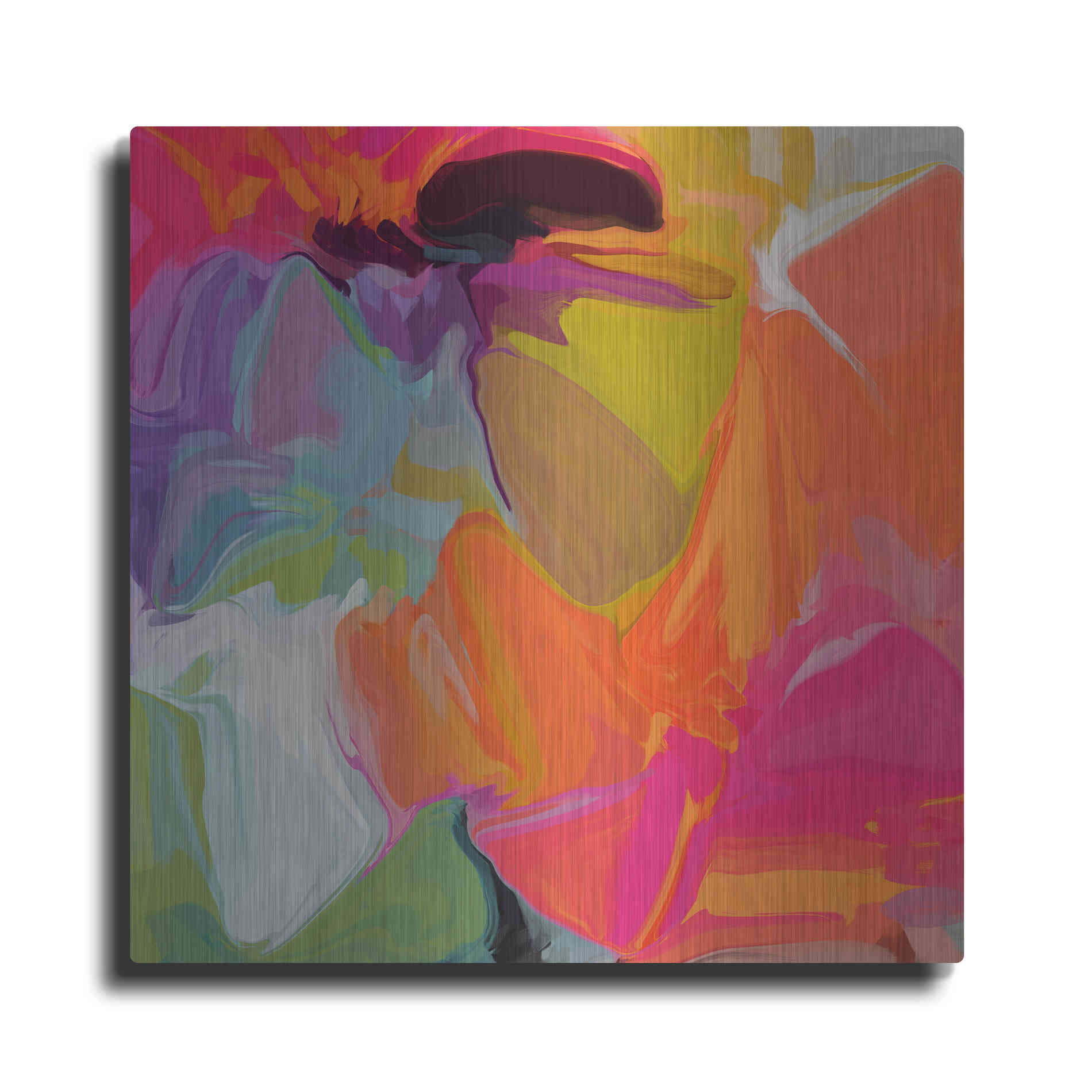 Luxe Metal Art 'Color Vibrations 2' by Irena Orlov, Metal Wall Art