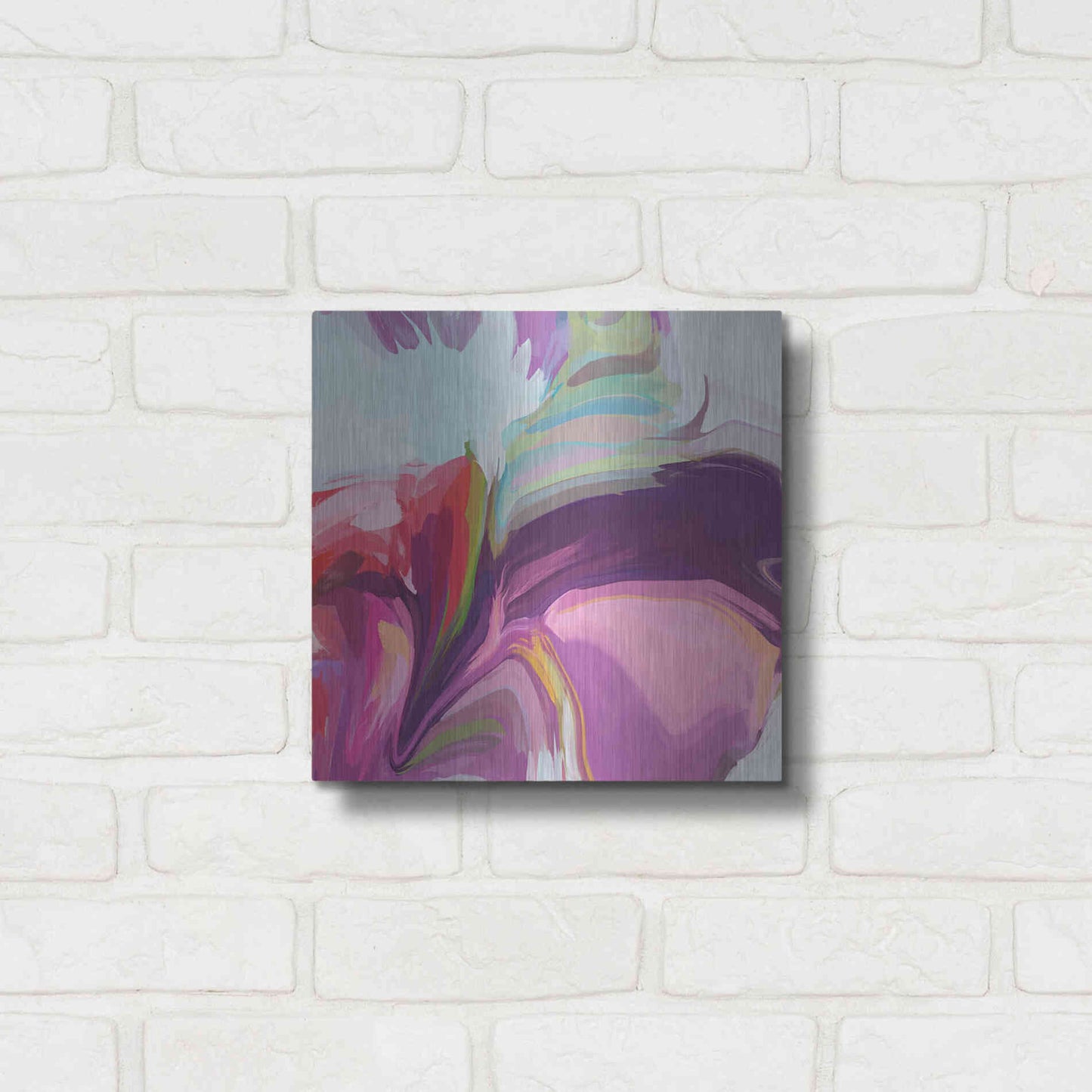 Luxe Metal Art 'Desert Mirage 23' by Irena Orlov, Metal Wall Art,12x12